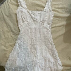 Princess Polly White Lace Trim Dress